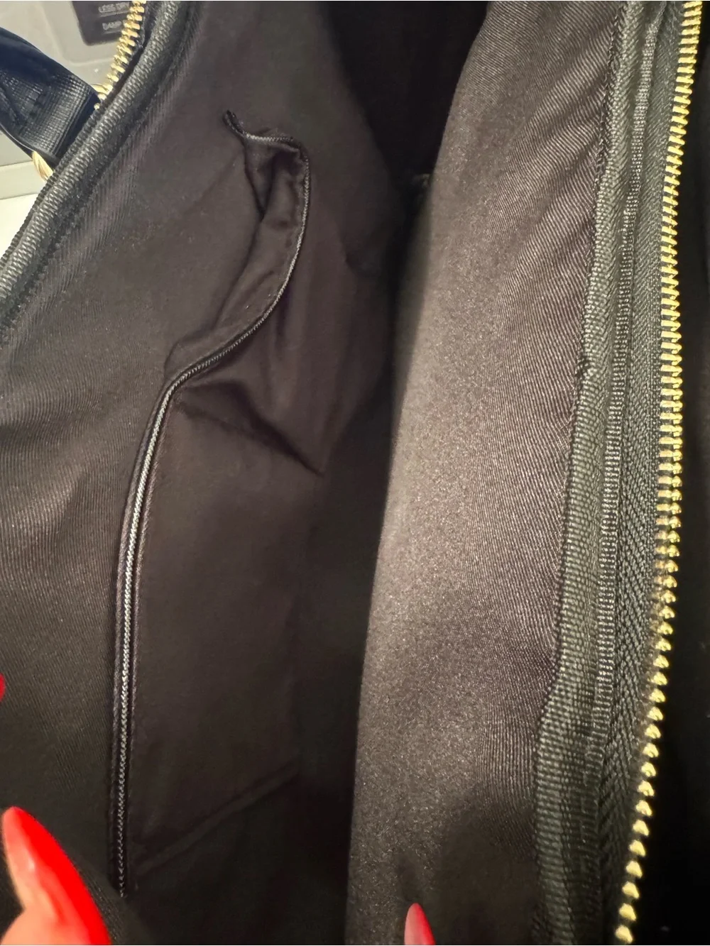 Forever New Black Laptop Satchel with Gold Accents